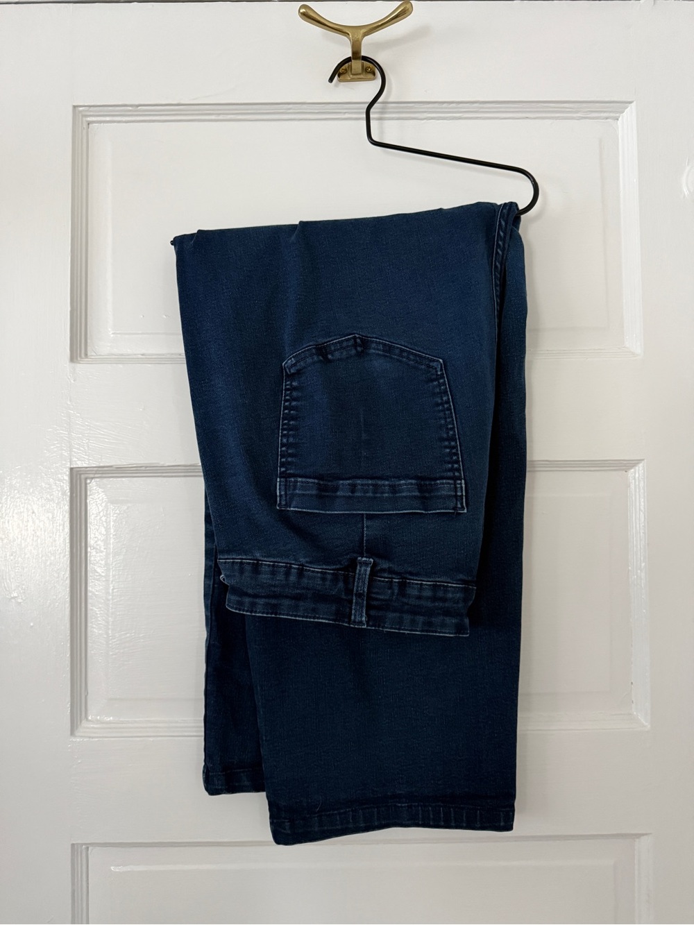 Universal Standard Dark Blue Jeans - cropped wide leg